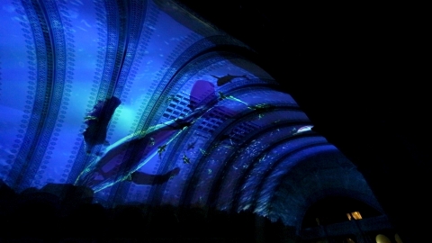 Stunning Technomedia visuals create a destination experience for Union Station visitors. (Photo: Business Wire)