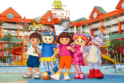 Dora and Nick Jr Friends at the Nickelodeon Suites Resort in Orlando. (Photo: Business Wire)