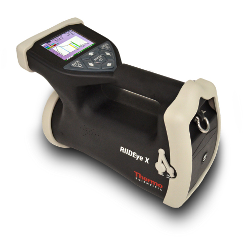 The Thermo Scientific RIIDEye X, a handheld radiation isotope identifier designed to detect gamma and neutron radiation sources and provide information on location, type and quantity. The RIIDEye X delivers fast, accurate readings in harsh operating conditions making it ideal for military personnel, first responders and field-based researchers. (Photo: Business Wire)