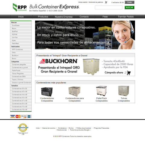 RPP Containers lanza su nuevo sitio web para sus clientes hispanohablantes (Graphic: Business Wire)