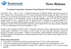 Trustmark Corporation Announces Second Quarter 2014 Financial Results