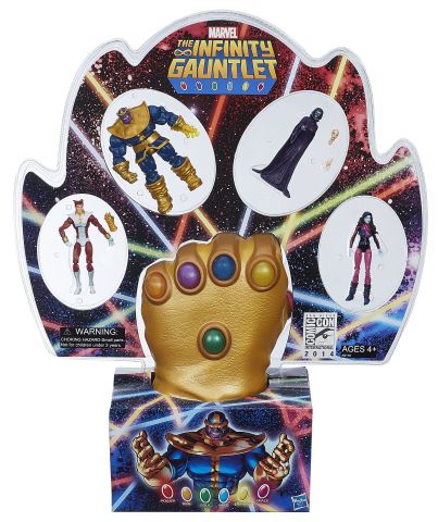 MARVEL’S THE INFINITY GAUNTLET and 3.75” Action Figure Pack Available at Booth #3329 at Comic-Con International in San Diego. Following the convention, a limited number will be available for purchase online at HasbroToyShop.com for an approximate retail price of $74.99. (Photo: Business Wire)