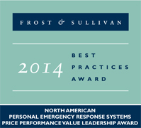 MobileHelp® Receives Frost & Sullivan’s 2014 North American Price Performance Value Leadership Award (Graphic: Business Wire)