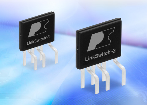 Power Integrations' new LinkSwitch-3 ICs meet 2016 DoE 6 EPS efficiency regulations for smartphone and tablet chargers. Highly integrated devices enable charger designs up to 10 W with only 28 components. (Graphic: Business Wire)