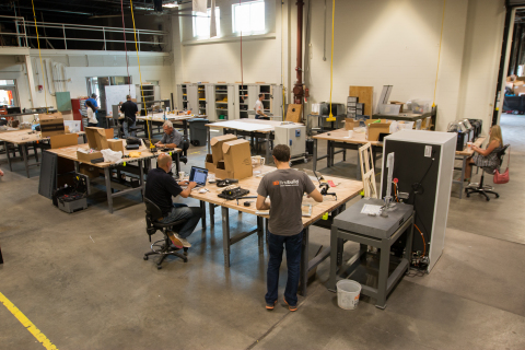 The FirstBuild lab features an electronics prototyping center, laser cutter, hardware components and the latest tools and technology. (Photo: GE)