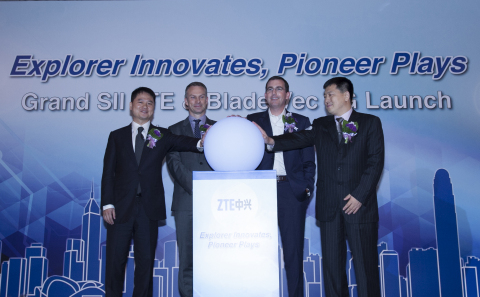 (from left to right): CEO of ZTE Mobile Devices, EVP of ZTE Corporation, Mr. Adam, Zeng Xuezhong; Vi ... 