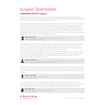 Surgeon Testimonial Sheet Harmonic Focus+