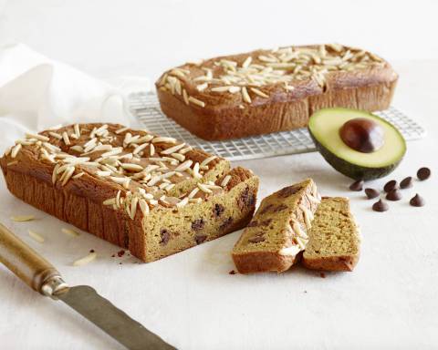 California Avocado Pumpkin Bread with Dark Chocolate Chips and Almonds created by Bonnie Taub-Dix for the California Avocado Commission (Photo: Business Wire)