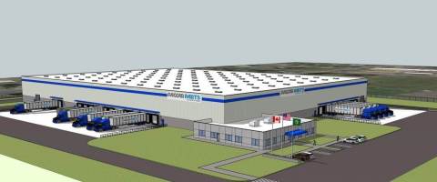 New Renton, Washington PACCAR Parts Distribution Center (Architectural Drawing) (Photo: Business Wire)