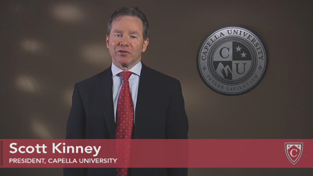 Capella University President Scott Kinney introduces new degree offerings.