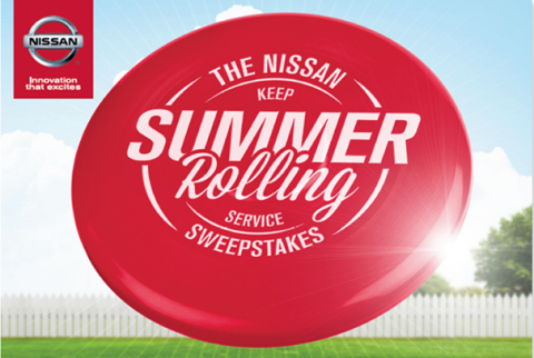 Nissan Rewards Ownership and Service with ''Keep Summer Rolling Service Sweepstakes(R)'' (Graphic: Business Wire)