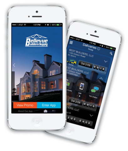 The Bellevue Mobil App features tools that are just as important as your tape measure. (Photo: Business Wire)