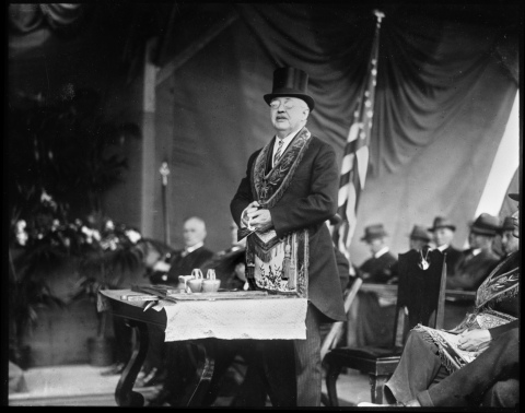 Minnesota Masonic Charities 1926 Cornerstone Ceremony. Courtesy of Minnesota Historical Society. MMC to Dedicate New Heritage Center in Aug. 23 Cornerstone Laying. (Photo: Business Wire)