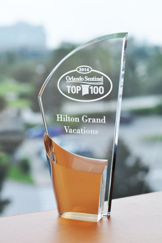 Hilton Grand Vacations (HGV) has once again been selected by the Orlando Sentinel as one of Central Florida’s Top 100 Companies for Working Families – this year placing among the top 20 large companies within the region. (Photo: Business Wire)