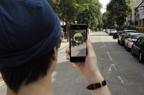 Traces is the world's first immersive messaging app - letting you send video, pictures and music to specific locations. Photo credit: Ljudmilla Socci