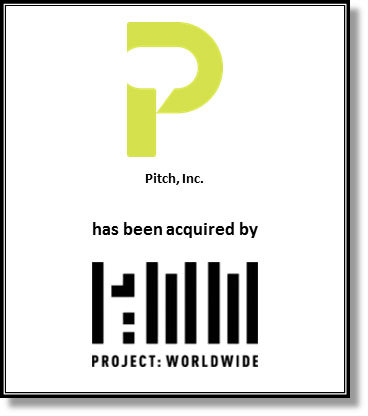 Pitch, Inc. Tombstone (Graphic: Business Wire)