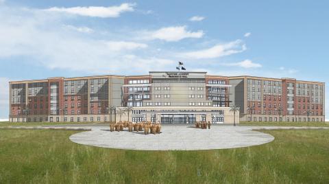 Rendering of the future Texas A&M at Galveston Residence Hall (Photo: Business Wire)