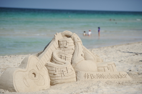 Sand sculptures were created to celebrate National Play in the Sand Day on Monday, Aug 11, 2014 at Hilton Cabana Miami Beach, in Miami Beach, Florida. (Photo by Jeff Daly/Invision for Hilton Worldwide/AP Images). Hilton is inspiring travelers to Be A Weekender and book at HiltonWeekends.com