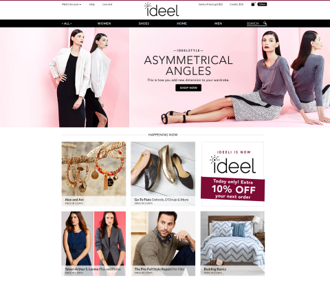 Online fashion flash sales website ideeli has become ideel.com, changing its branding, logo and URL. (Graphic: Business Wire)