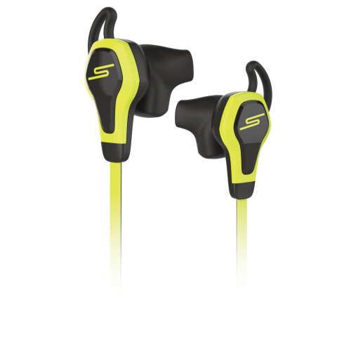 SMS Audio BioSport In-Ear Headphones powered by Intel - Yellow (Photo: Business Wire)