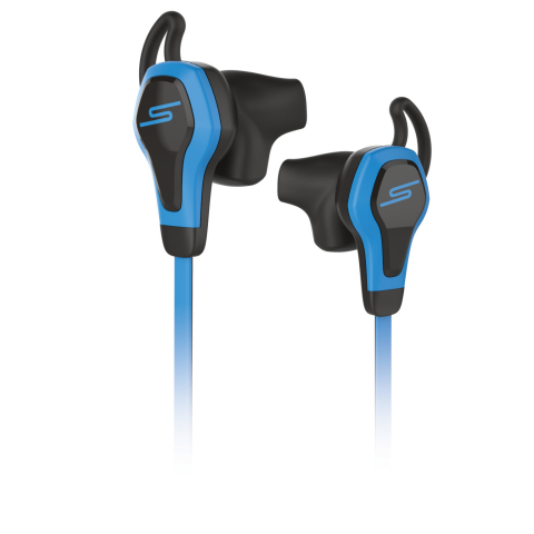 SMS Audio BioSport In-Ear Headphones powered by Intel - Blue (Photo: Business Wire)
