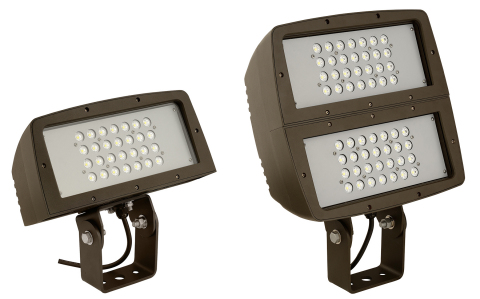 Hubbell Outdoor Lighting's new FLL and FXL LED floodlights offer a versatile and energy efficient lighting solution for a variety of floodlighting applications. (Photo: Business Wire)