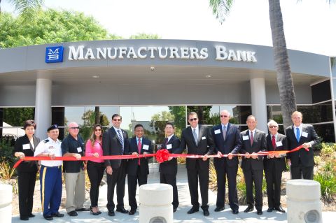 Manufacturers Bank Brea Grand Opening August 8, 2014 (Photo: Business Wire)