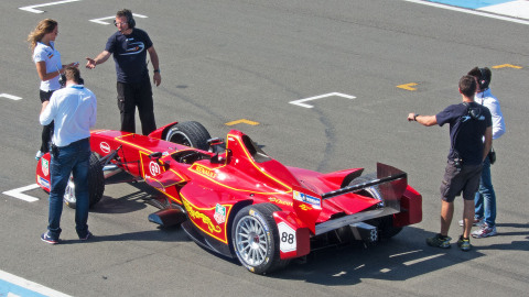 As the Adhesive Exclusive Supplier of China Racing Team, Henkel will provide technical support in Beijing ePrix of the Formula E race in September 2014 (Photo: Business Wire)
