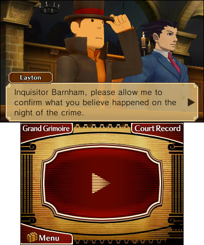 Join forces with expert investigator Professor Layton and ace attorney Phoenix Wright in this unbelievable crossover adventure. Find out what new twists they bring to the courtroom as they solve puzzles and debunk witnesses' lies. (Photo: Business Wire)