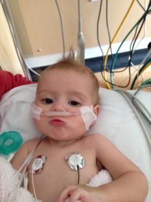 In 2013, 5-month-old Haven Forner was on ECMO for 17 days to battle pneumonia and other illnesses in the CHLA Pediatric Intensive Care Unit. (Photo: Business Wire)