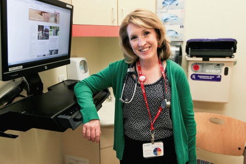 Christy Sillman, RN, nurse coordinator for the Adult Congenital Heart Program at Stanford, has a unique connection with her patients -- she too was born with congenital heart disease. (Photo: Business Wire)