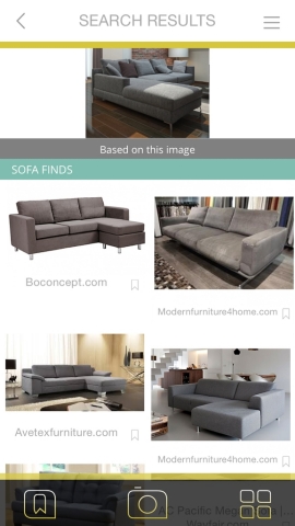 Visual search results from LikeThat Decor by Superfish (Photo: Business Wire)