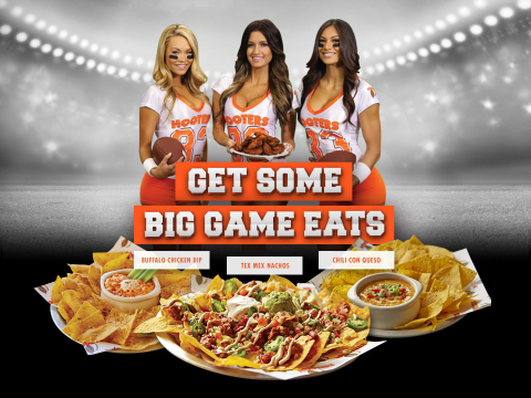 Hooters Big Game Eats limited time menu. (Photo: Business Wire)