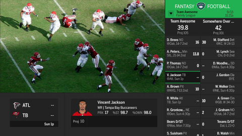 ESPN Fantasy Football app on DISH's Hopper DVR. (Photo: Business Wire)