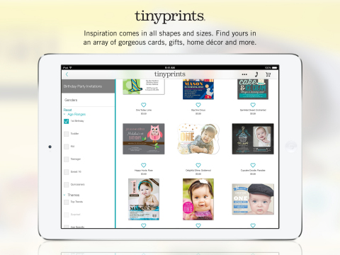 Tiny Prints Launches new iPad app (Photo: Business Wire)