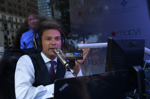 Macy's celebrates the launch of Ryan Seacrest Distinction with Ryan Seacrest live on air from its Herald Square flagship store in New York City. (credit: Dimitrios Kamboris, Getty Images for Macy's, Inc.)