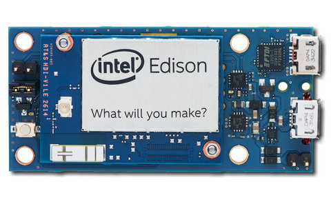 During IDF 2014, Intel announced the availability of Intel® Edison, a product-ready, wirelessly-enabled general purpose compute environment that powers small and worn devices. (Photographer credit: Martijn Cruyff)