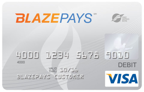 The reloadable BlazePays(SM) Visa(R) Prepaid Card is now available from Capital Prepaid Services and its issuing banks at www.BlazePays.com (Graphic: Business Wire)