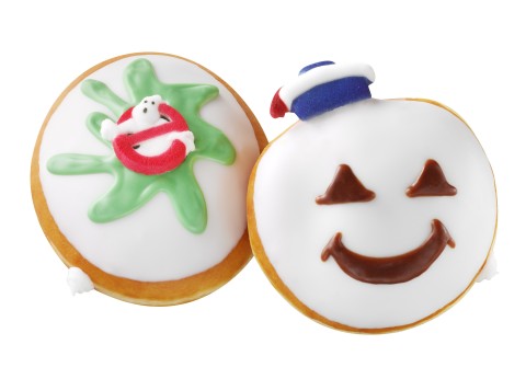 Switch on your proton packs because the boys are back in town! Krispy Kreme and Sony Pictures Consumer Products have joined together to mark the 30th Anniversary of the iconic blockbuster motion picture franchise with an exclusive offer of two new marshmallow Kreme(TM)-filled Ghostbuster treats inspired by the supernatural comedy's sweetest villains. (Photo: Business Wire)
