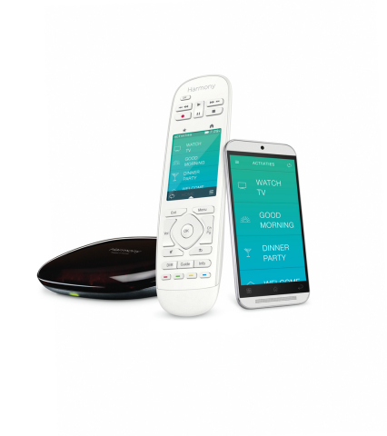 The Logitech Harmony Ultimate Home remote features a bright 2.4-inch color touch-screen and allows you to integrate and control all of your compatible home automation devices and up to 15 home entertainment devices. (Photo: Business Wire)