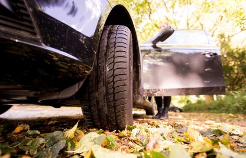 Autumn as an "Indian Summer" is colorful and facinating. But wet leaves and typical autumn weather conditions require the right equipement for your car. (Photo: Business Wire) 