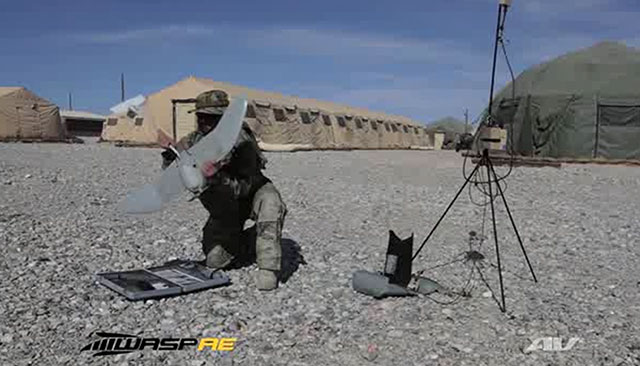 AeroVironment's RQ-12 Wasp AE small unmanned aircraft systems (UAS)
