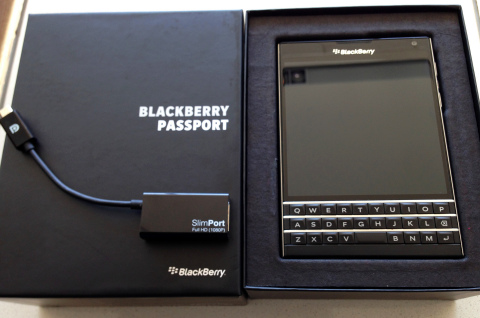 The Blackberry Passport with SlimPort is the Prosumers Ticket to Mobile Productivity (Photo: Business Wire)