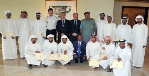 Group Photo During the graduation of a “Human Rights” course in Abu Dhabi (Photo: Business Wire)