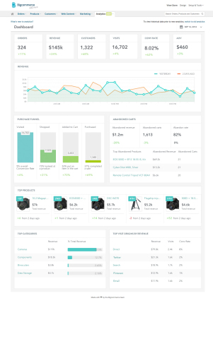 Bigcommerce Analytics Dashboard (Graphic: Business Wire)