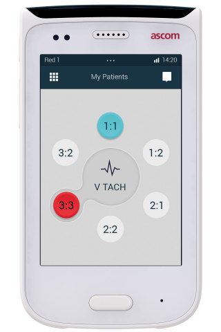 Ascom Myco, purpose-built smartphone for healthcare. (Photo: Business Wire)