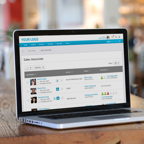 Enhanced user interface for Cornerstone Recruiting (Photo: Business Wire)