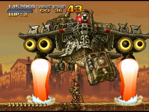 Play the original arcade version of "METAL SLUG X" from Missions 1 to 6, and fight your way through the battlefield to foil General Morden's new coup attempt!! (Graphic: Business Wire)