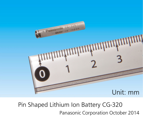 Pin Shaped Lithium Ion Battery (Photo: Business Wire)