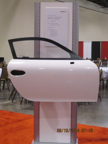 Assembled door body of carbon fiber composite made with Momentive Specialty Chemicals epoxy resin system (Photo: Business Wire)